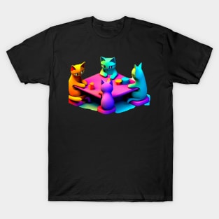 Cats playing cards T-Shirt